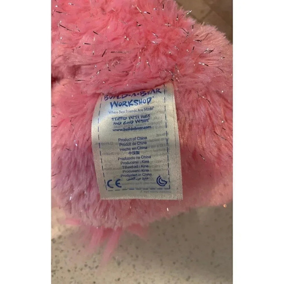 Build A Bear Purrincess Kitty Cat Pink 18" Silver Sparkle Tinsel Princess- B10 - Picture 5 of 5